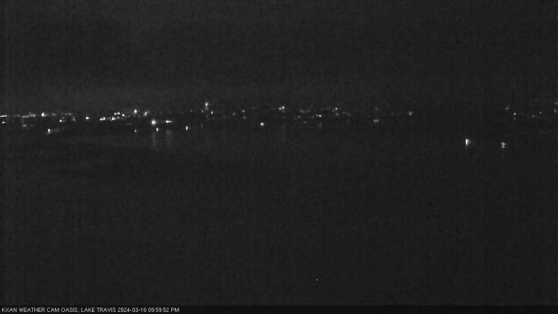 Lake Travis webcam, March 16, 2024 10:00 PM CT