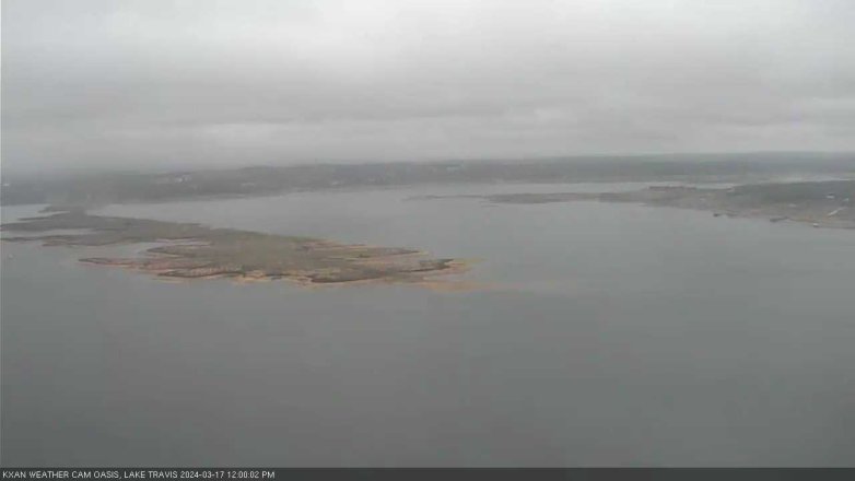 Lake Travis webcam, March 17, 2024 12:00 PM CT