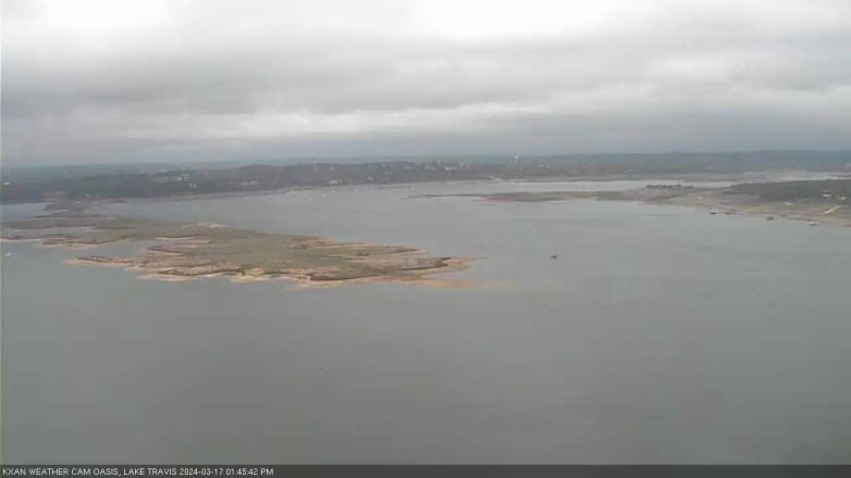 Lake Travis webcam, March 17, 2024 1:45 PM CT
