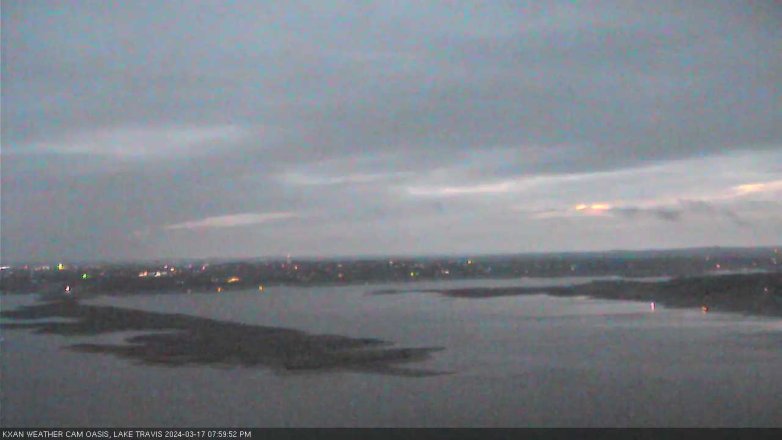Lake Travis webcam, March 17, 2024 8:00 PM CT