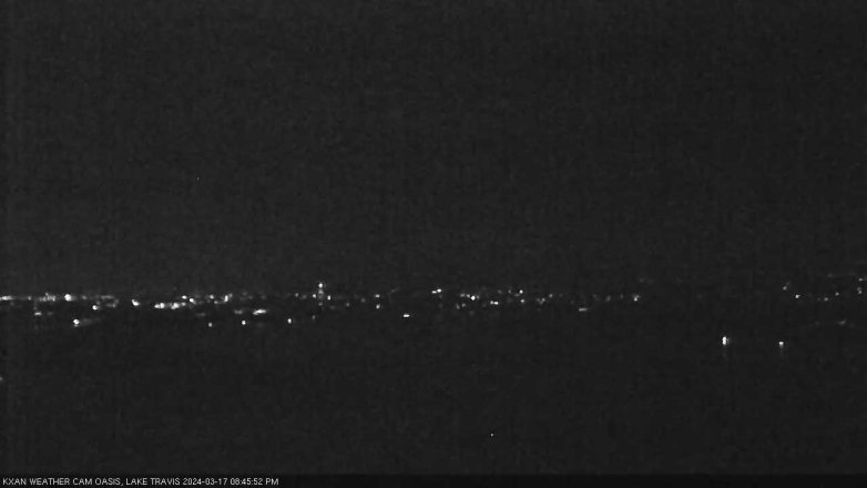 Lake Travis webcam, March 17, 2024 8:45 PM CT
