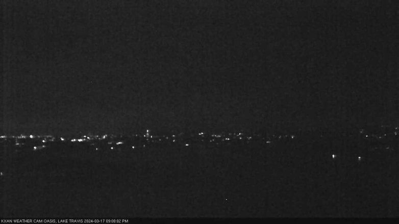 Lake Travis webcam, March 17, 2024 9:00 PM CT