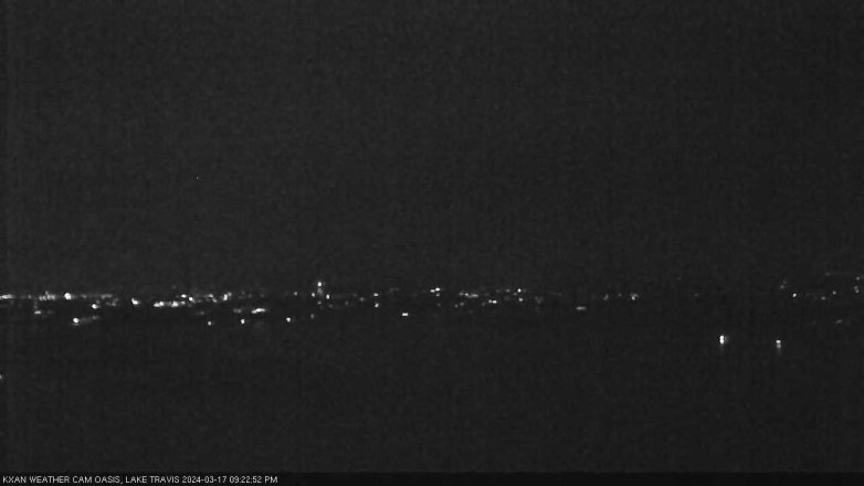 Lake Travis webcam, March 17, 2024 9:25 PM CT