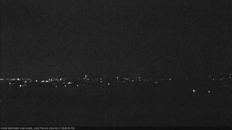 Lake Travis webcam, March 17, 2024 9:45 PM CT