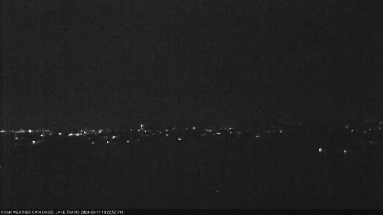 Lake Travis webcam, March 17, 2024 10:25 PM CT