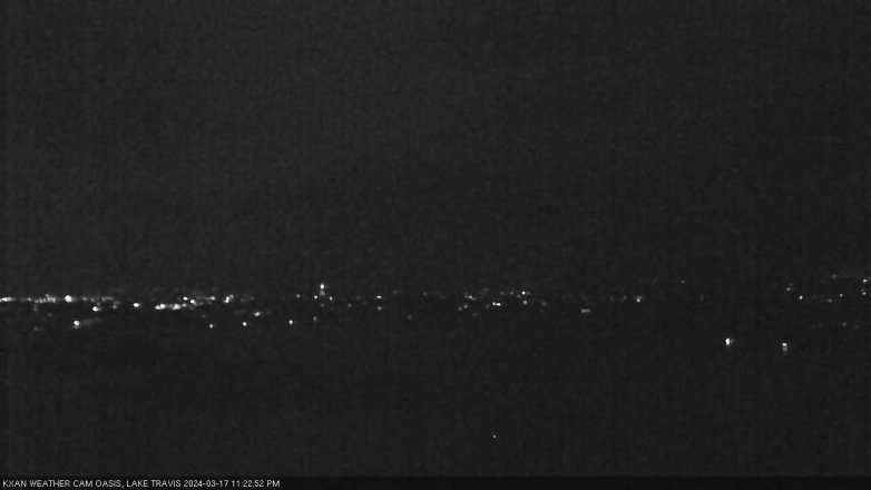 Lake Travis webcam, March 17, 2024 11:25 PM CT