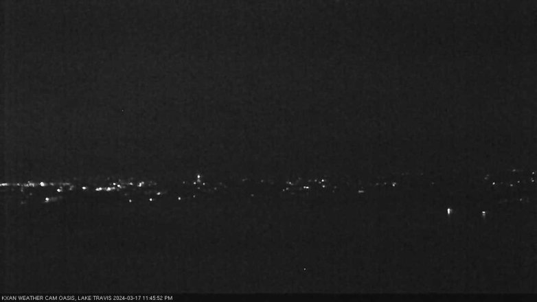 Lake Travis webcam, March 17, 2024 11:45 PM CT