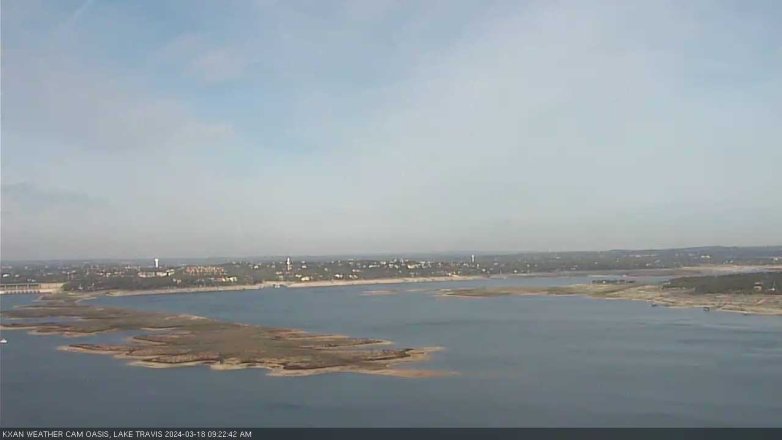 Lake Travis webcam, March 18, 2024 9:25 AM CT