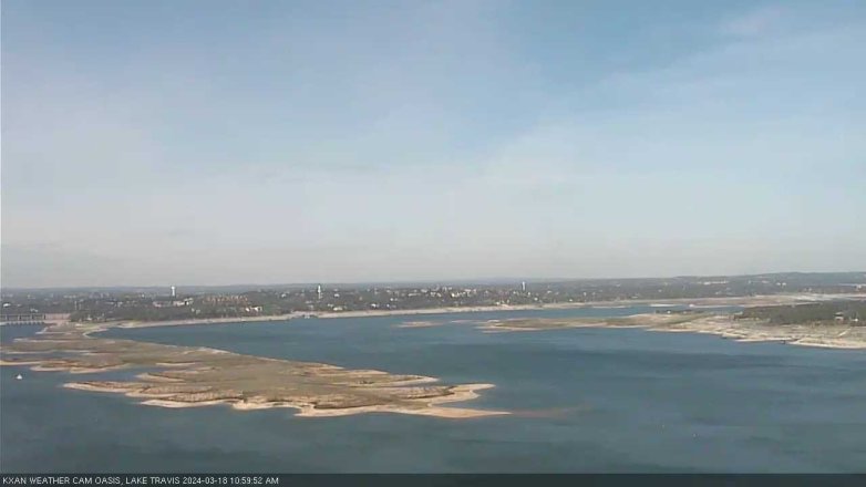 Lake Travis webcam, March 18, 2024 11:00 AM CT