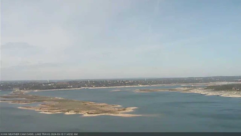 Lake Travis webcam, March 18, 2024 11:45 AM CT