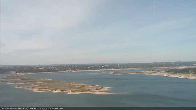 Lake Travis webcam, March 18, 2024 12:00 PM CT