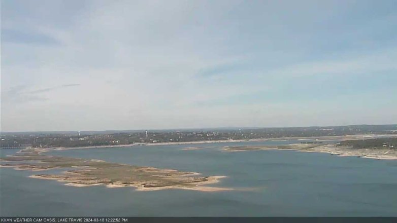 Lake Travis webcam, March 18, 2024 12:25 PM CT