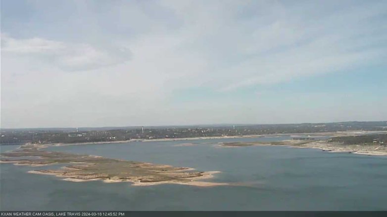 Lake Travis webcam, March 18, 2024 12:45 PM CT