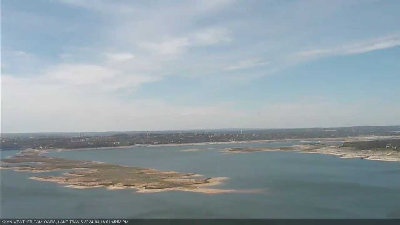 Lake Travis webcam, March 18, 2024 1:45 PM CT