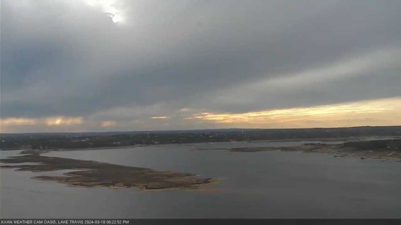 Lake Travis webcam, March 18, 2024 6:25 PM CT