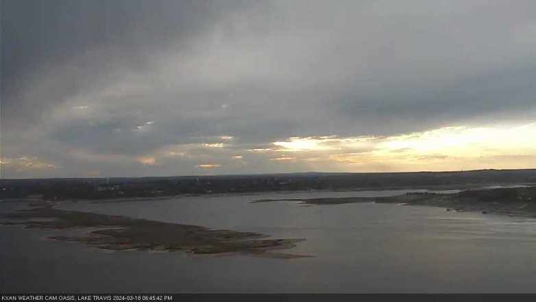 Lake Travis webcam, March 18, 2024 6:45 PM CT