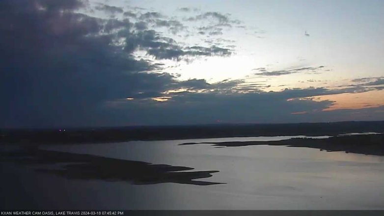 Lake Travis webcam, March 18, 2024 7:45 PM CT
