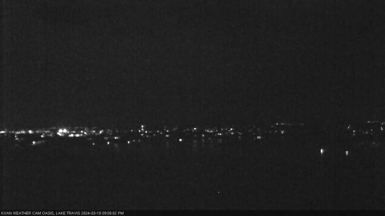 Lake Travis webcam, March 18, 2024 9:00 PM CT