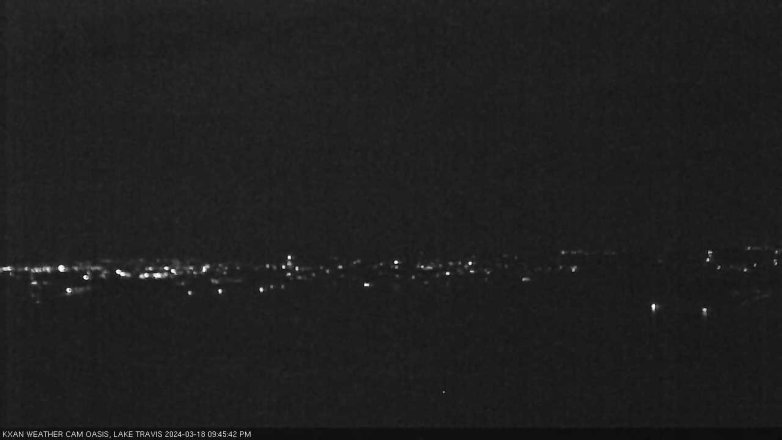Lake Travis webcam, March 18, 2024 9:45 PM CT