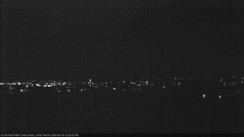 Lake Travis webcam, March 18, 2024 10:25 PM CT