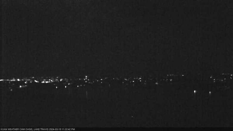 Lake Travis webcam, March 18, 2024 11:25 PM CT