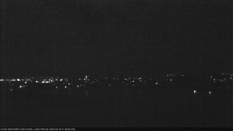 Lake Travis webcam, March 18, 2024 11:45 PM CT