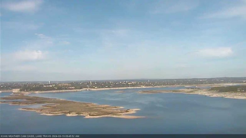 Lake Travis webcam, March 19, 2024 9:45 AM CT