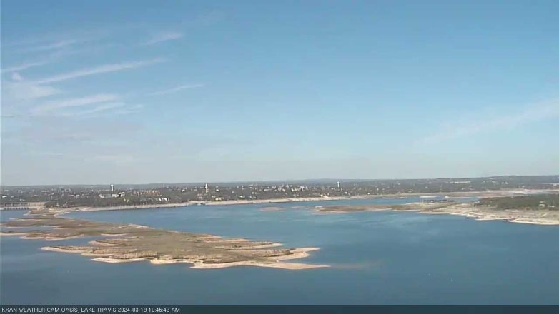Lake Travis webcam, March 19, 2024 10:45 AM CT