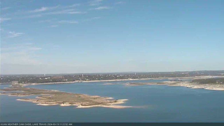 Lake Travis webcam, March 19, 2024 11:25 AM CT