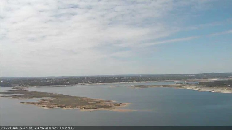 Lake Travis webcam, March 19, 2024 1:45 PM CT