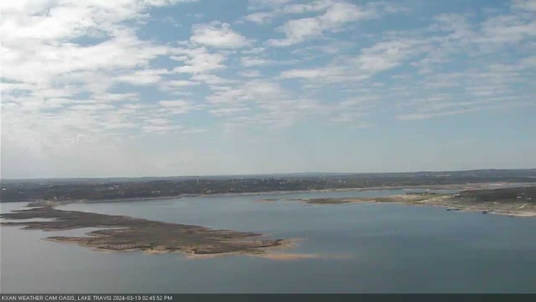 Lake Travis webcam, March 19, 2024 2:45 PM CT