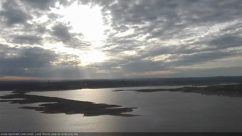 Lake Travis webcam, March 19, 2024 6:25 PM CT
