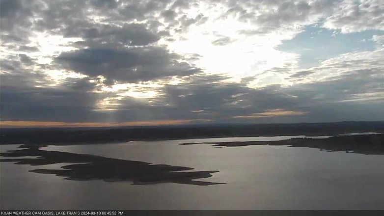 Lake Travis webcam, March 19, 2024 6:45 PM CT