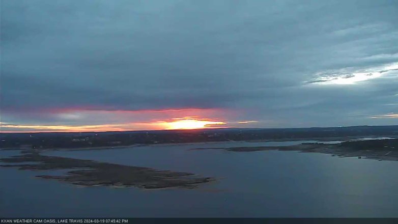 Lake Travis webcam, March 19, 2024 7:45 PM CT