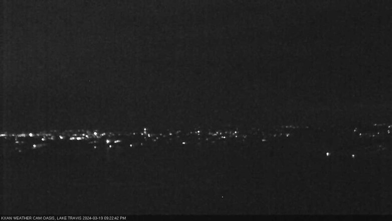 Lake Travis webcam, March 19, 2024 9:25 PM CT