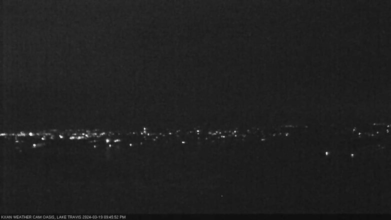 Lake Travis webcam, March 19, 2024 9:45 PM CT