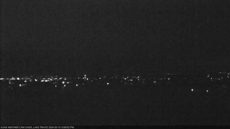 Lake Travis webcam, March 19, 2024 10:45 PM CT