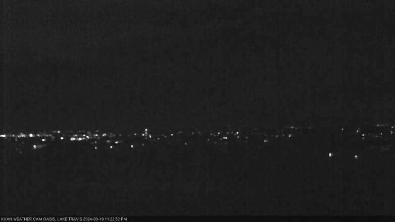 Lake Travis webcam, March 19, 2024 11:25 PM CT