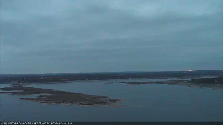 Lake Travis webcam, March 20, 2024 7:45 PM CT