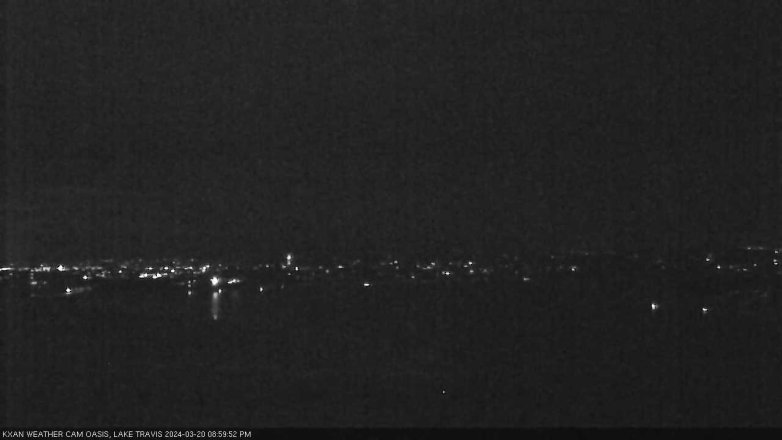 Lake Travis webcam, March 20, 2024 9:00 PM CT