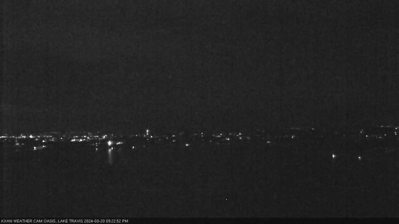 Lake Travis webcam, March 20, 2024 9:25 PM CT