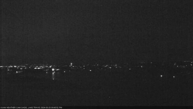 Lake Travis webcam, March 20, 2024 9:45 PM CT