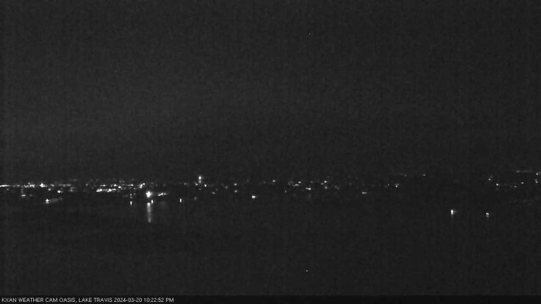 Lake Travis webcam, March 20, 2024 10:25 PM CT