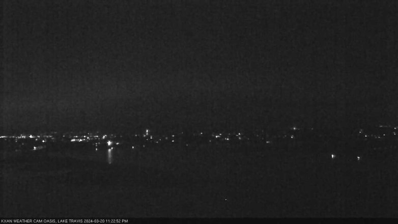 Lake Travis webcam, March 20, 2024 11:25 PM CT