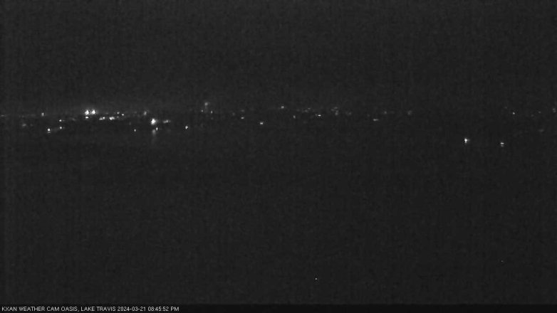 Lake Travis webcam, March 21, 2024 8:45 PM CT