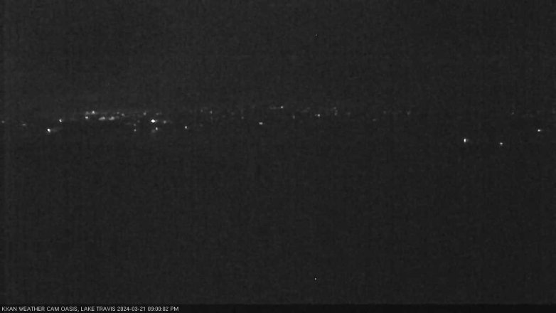 Lake Travis webcam, March 21, 2024 9:00 PM CT