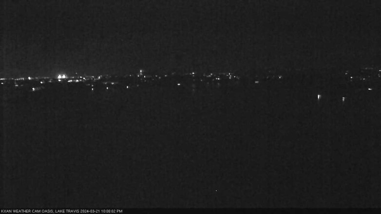 Lake Travis webcam, March 21, 2024 10:00 PM CT
