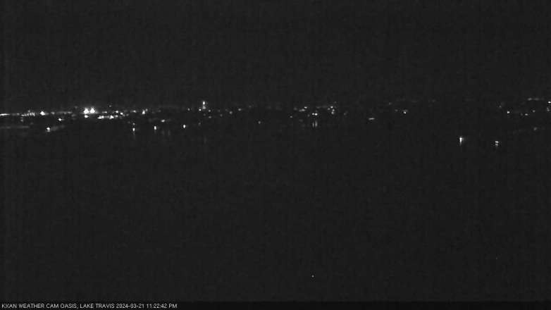 Lake Travis webcam, March 21, 2024 11:25 PM CT