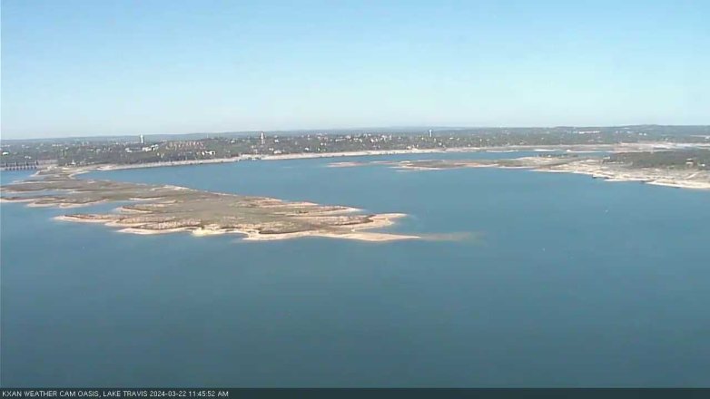 Lake Travis webcam, March 22, 2024 11:45 AM CT