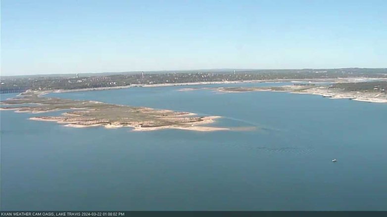 Lake Travis webcam, March 22, 2024 1:00 PM CT